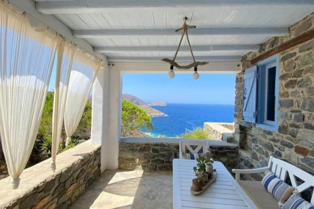 C & C _ Cycladic House With Endless Sea View Villa Ermoupoli Ngoại thất bức ảnh