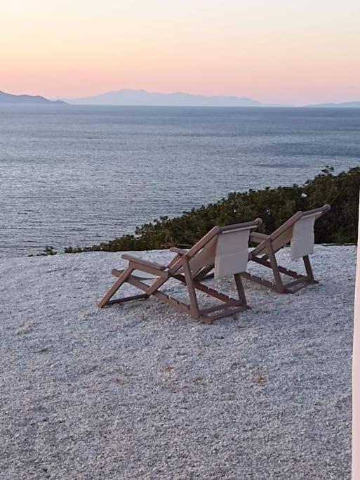 C & C _ Cycladic House With Endless Sea View Villa Ermoupoli Ngoại thất bức ảnh